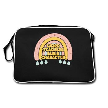Weird Teachers Build Character Teacher - Retro Bag - black/white - Back