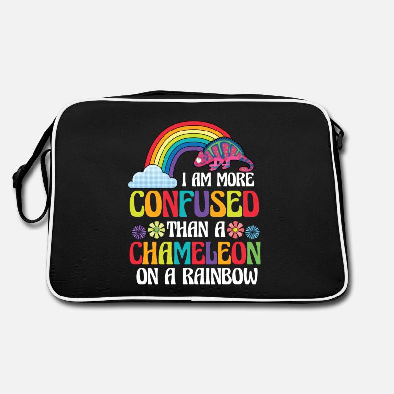 Ich Bin Verwirrter Als Ein Chamäleon Retro Tasche