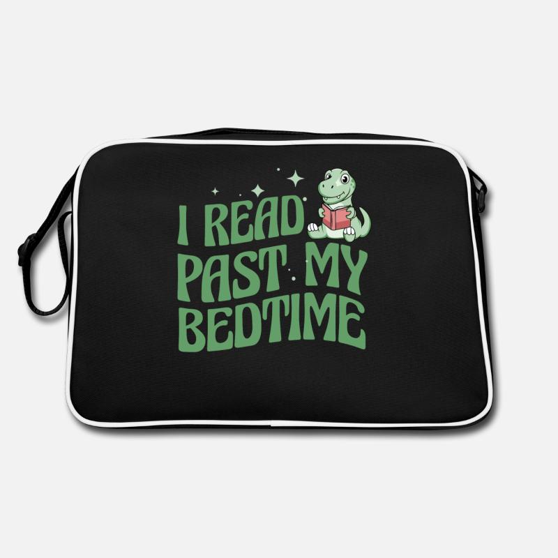 I read after bedtime read dinosaurs Retro Bag