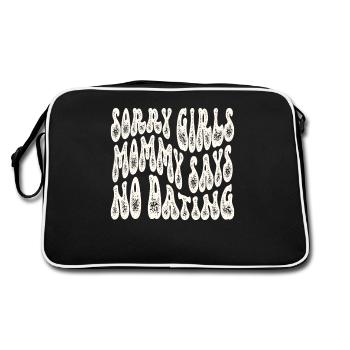 Sorry Girl Mom dit qu’il n’y a pas de rendez-vous - Sac Retro - noir/blanc - Dos