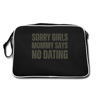 Sorry Girl Mom dit qu’il n’y a pas de rendez-vous - Sac Retro - noir/blanc - Dos