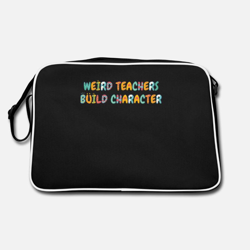 Des enseignants étranges construisent le caractère d’un enseignant Sac Retro