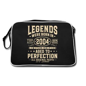 Legends were born in 2004 - Retro Bag - black/white - Back