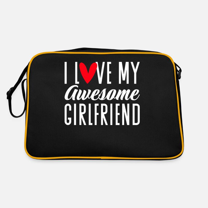 Couples Love Heart Friend Gift Idea Relationship Retro Bag