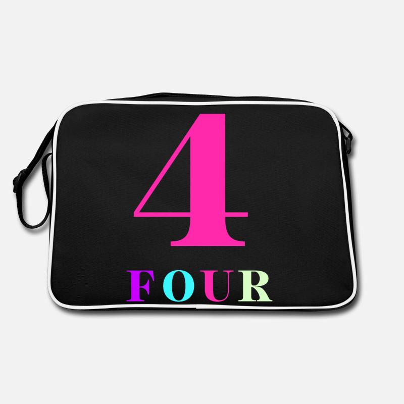 Four-4e anniversaire - Sac Retro - noir/blanc
