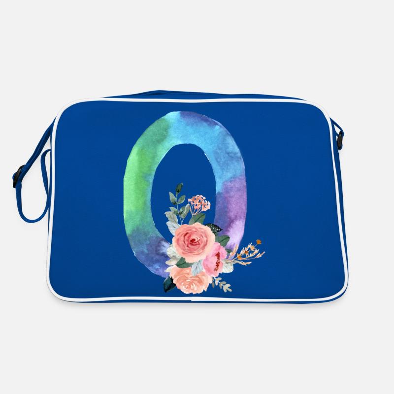 Buchstabe o Aquarell Retro Tasche