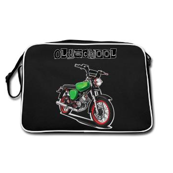 S51 (vert) // Illustration - Sac Retro - noir/blanc - Dos