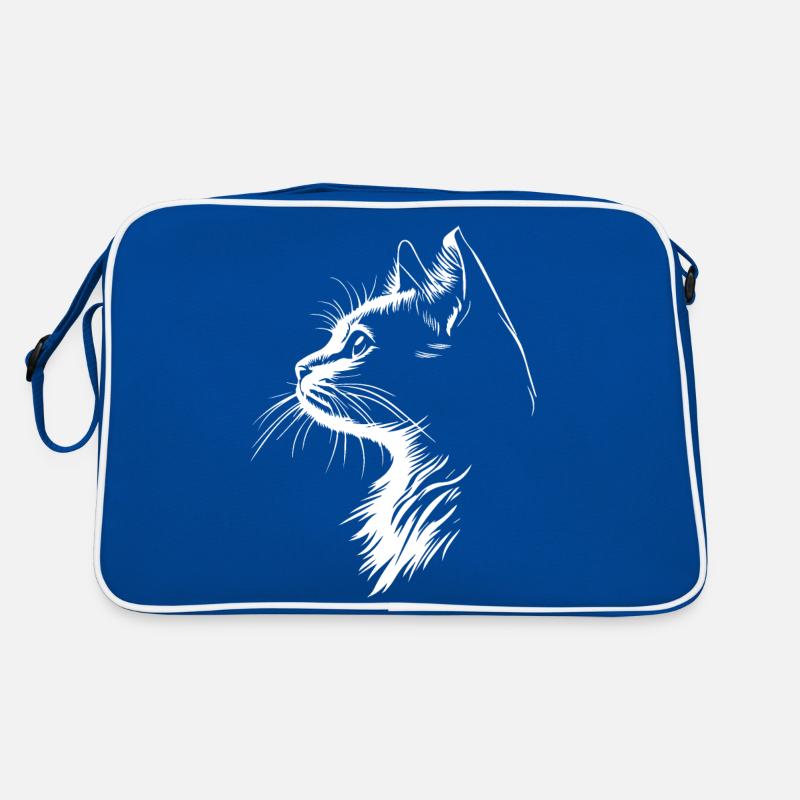 Silhouette de chat Sac Retro
