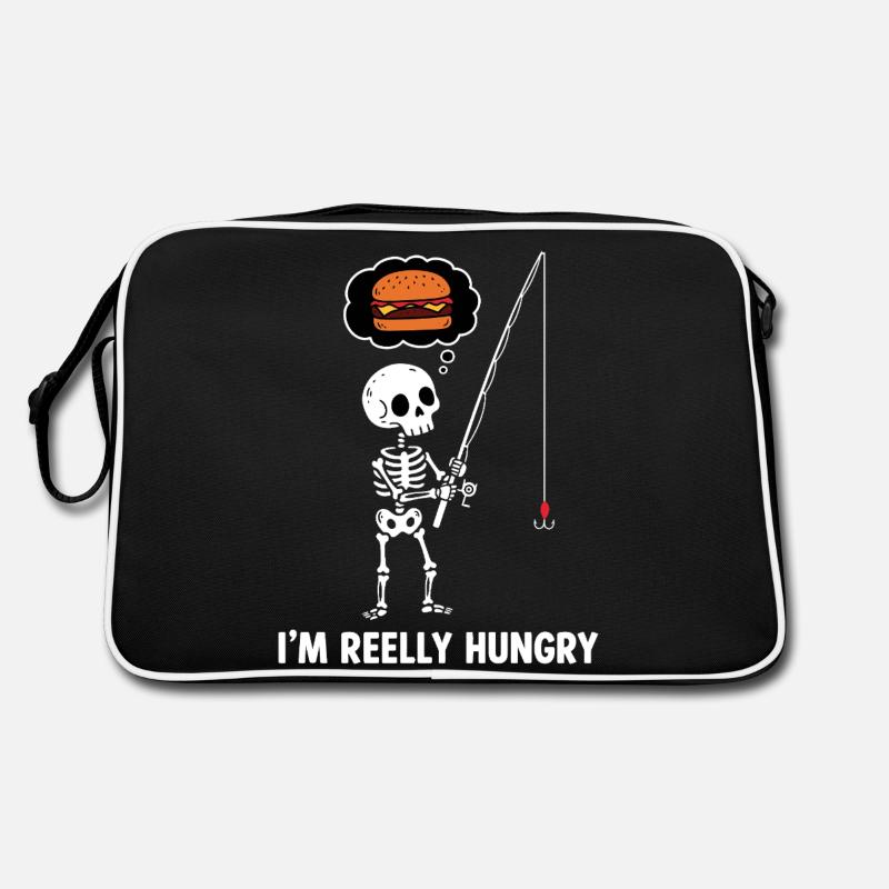 Ich bin hungrig Retro Tasche
