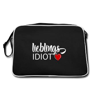 Idiot préféré - Sac Retro - noir/blanc - Dos