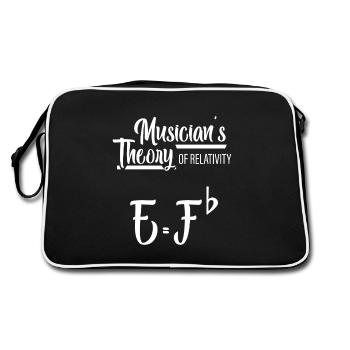 Musician's Theory Of Relativity - Retro Bag - black/white - Back