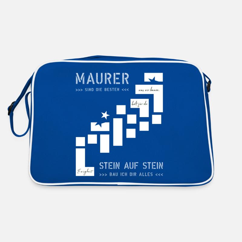 Mauer Hochbau Hausbauer Retro Tasche