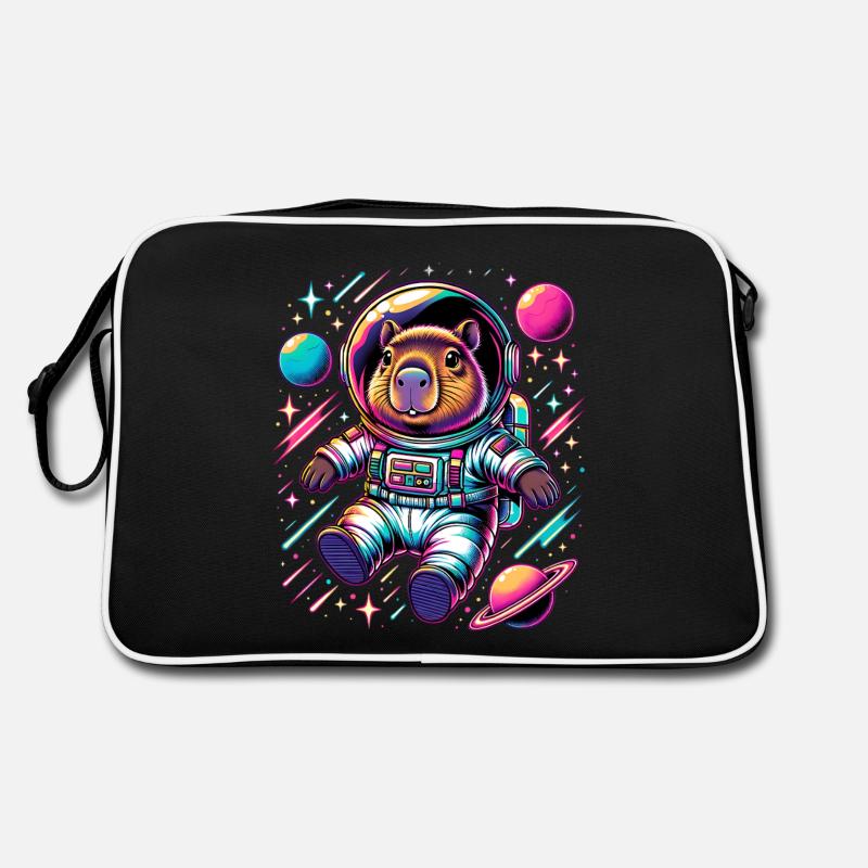 Capybaras Cute Capybara Astronaut Retro Bag