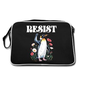 Pingouin Proteste Résistance Taxes - Sac Retro - noir/blanc - Dos