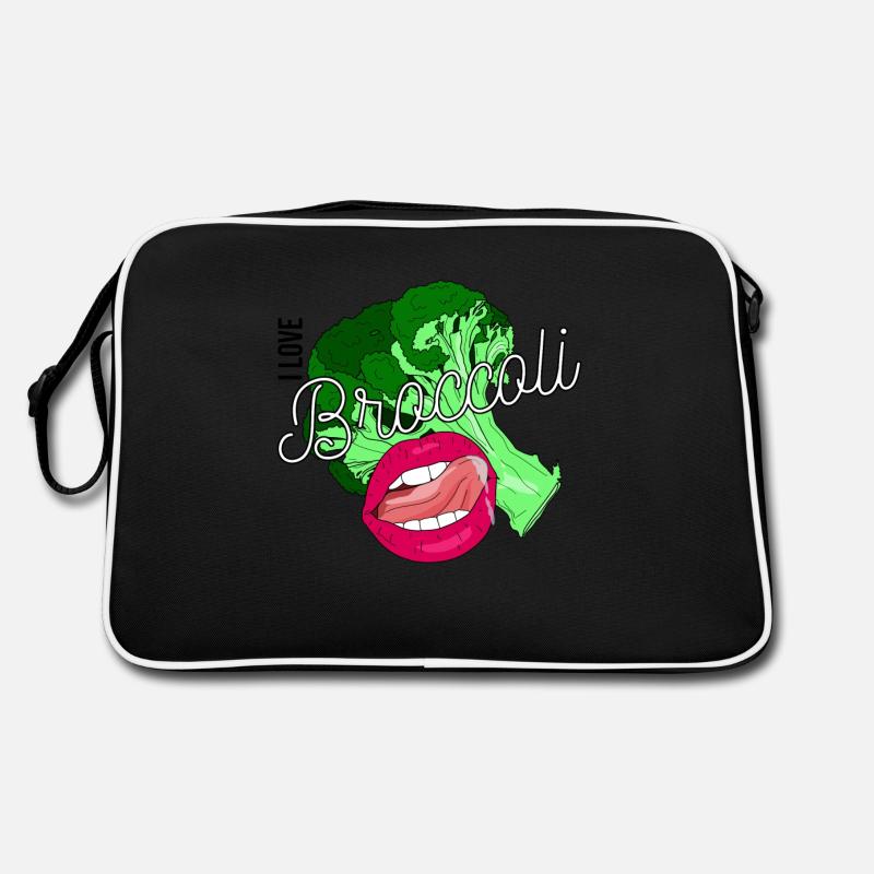 I love broccoli Retro Tasche