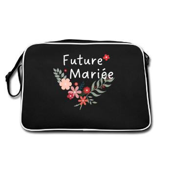 Floral Bride - The Bride Flowers - Retro Bag - black/white - Back