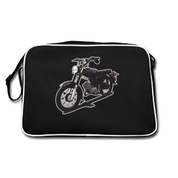 S51 // Illustration - Sac Retro - noir/blanc - Dos