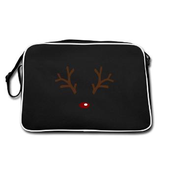 Rudolph, the Red-Nosed Reindeer - Retro Tasche - Schwarz/Weiß - Hinten