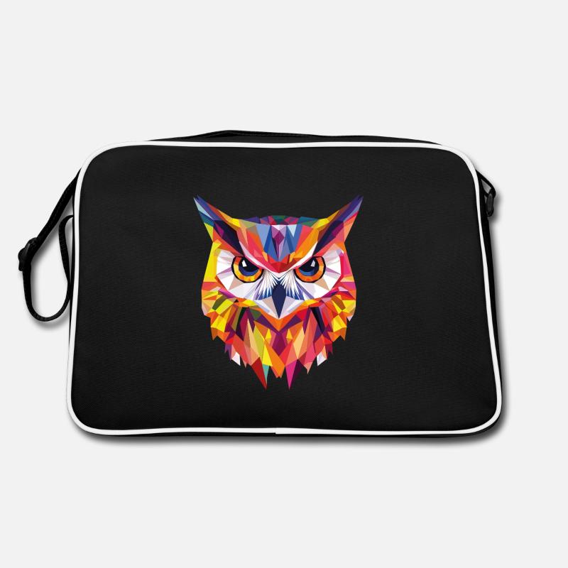 Low Poly Owl – modern design for the smart Retro Bag