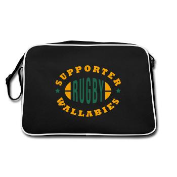 Rugby Wallabies supporter rugby australie - Sac Retro - noir/blanc - Dos