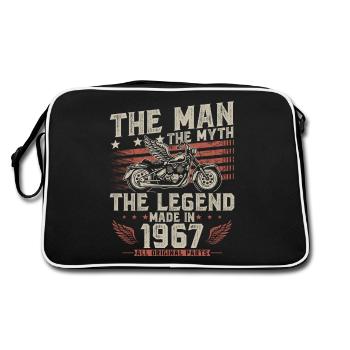1967 Vintage homme mythe légende moto - Sac Retro - noir/blanc - Dos