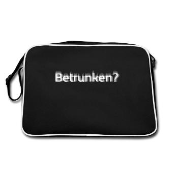 Drunk? - Retro Bag - black/white - Back