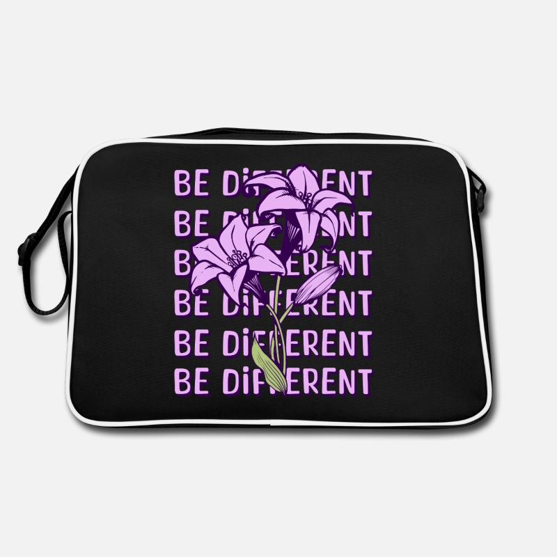 BE DIFFERENT – Fleurs de lys violets Botanique Sac Retro