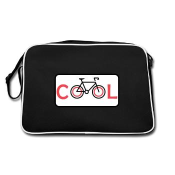 cool bike bike - Retro Bag - black/white - Back