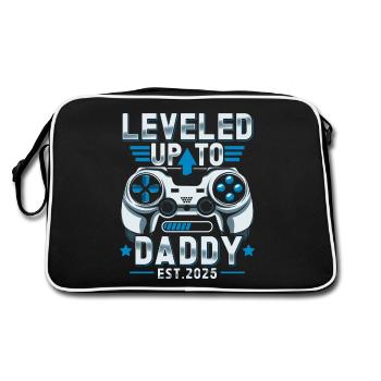 Promu papa en 2025 - Sac Retro - noir/blanc - Dos