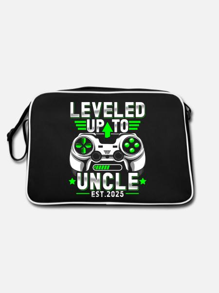 Ascended to Uncle 2025 - Retro Bag - black/white - Back