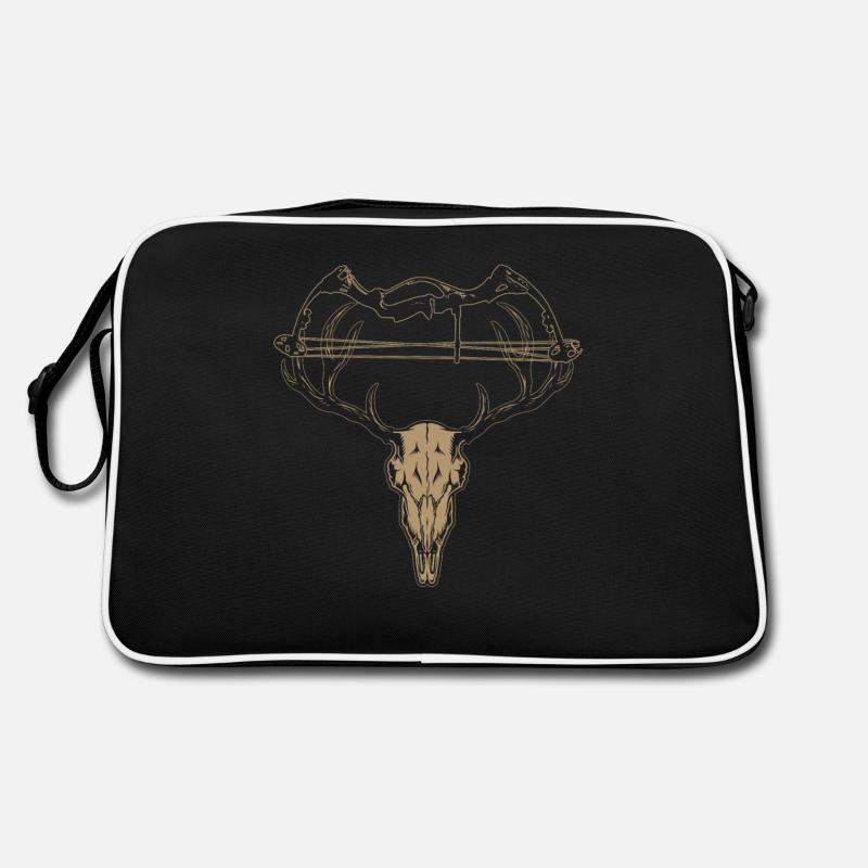 Bogenschiessen, Jagd und Jäger Geschenk Geweih Retro Tasche