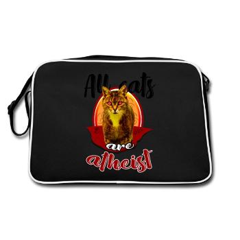 Chat athée Lucifer - Sac Retro - noir/blanc - Dos