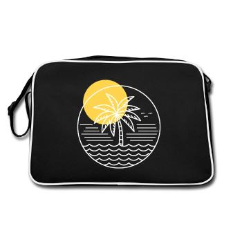Cercle de palmiers - Sac Retro - noir/blanc - Dos