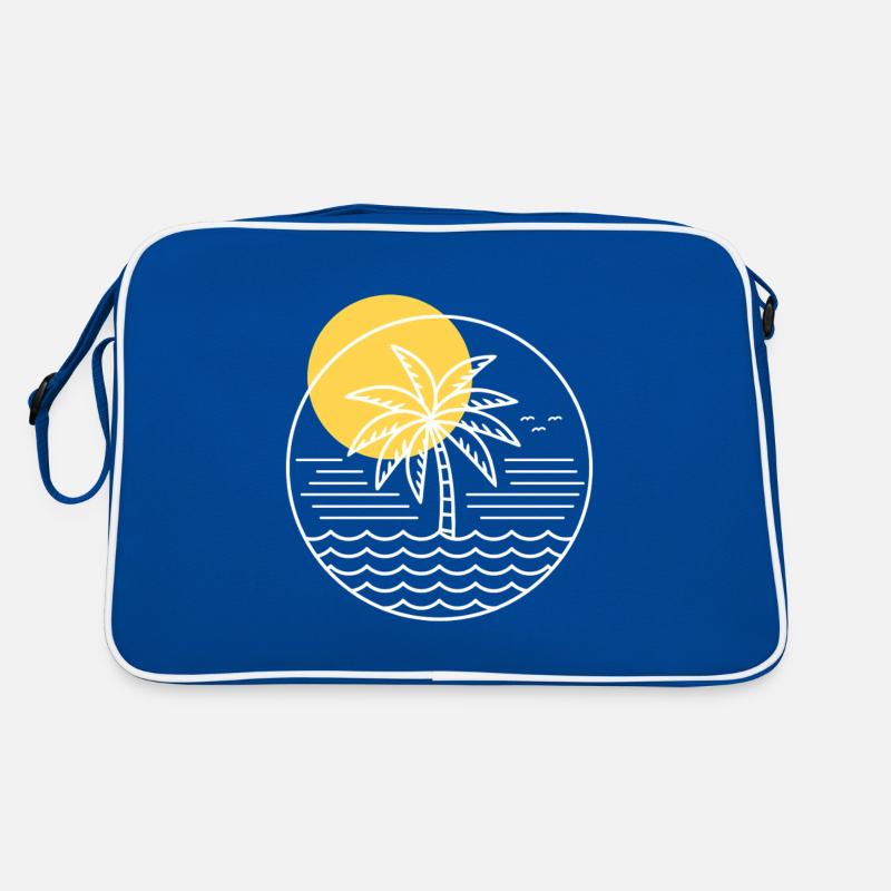 Palm Tree Circle Retro Bag
