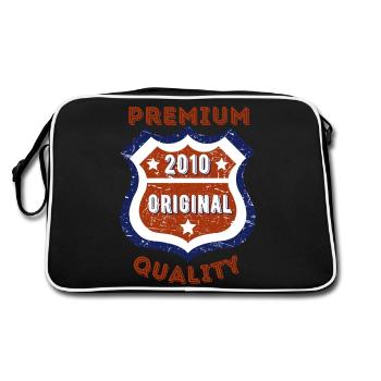 Qualité premium 2010 - Sac Retro - noir/blanc - Dos
