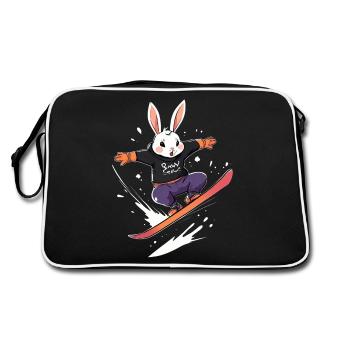 Lapin de snowboard - Sac Retro - noir/blanc - Dos