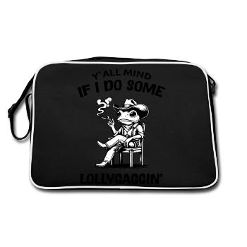 Y all Mind If I Do Some Lollygagging - Retro Bag - black/white - Back