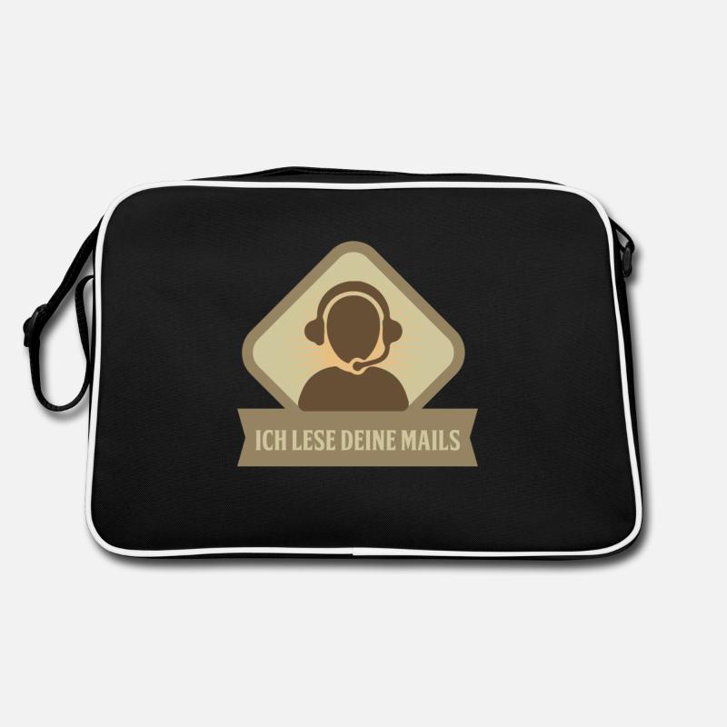 Ich Lese Deine Mails - Tech Support Retro Tasche