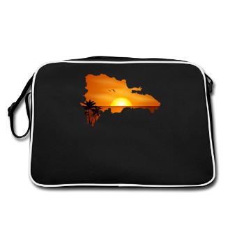 Dominican Republic vacationer Dom Rep Dominican - Retro Bag - black/white - Back