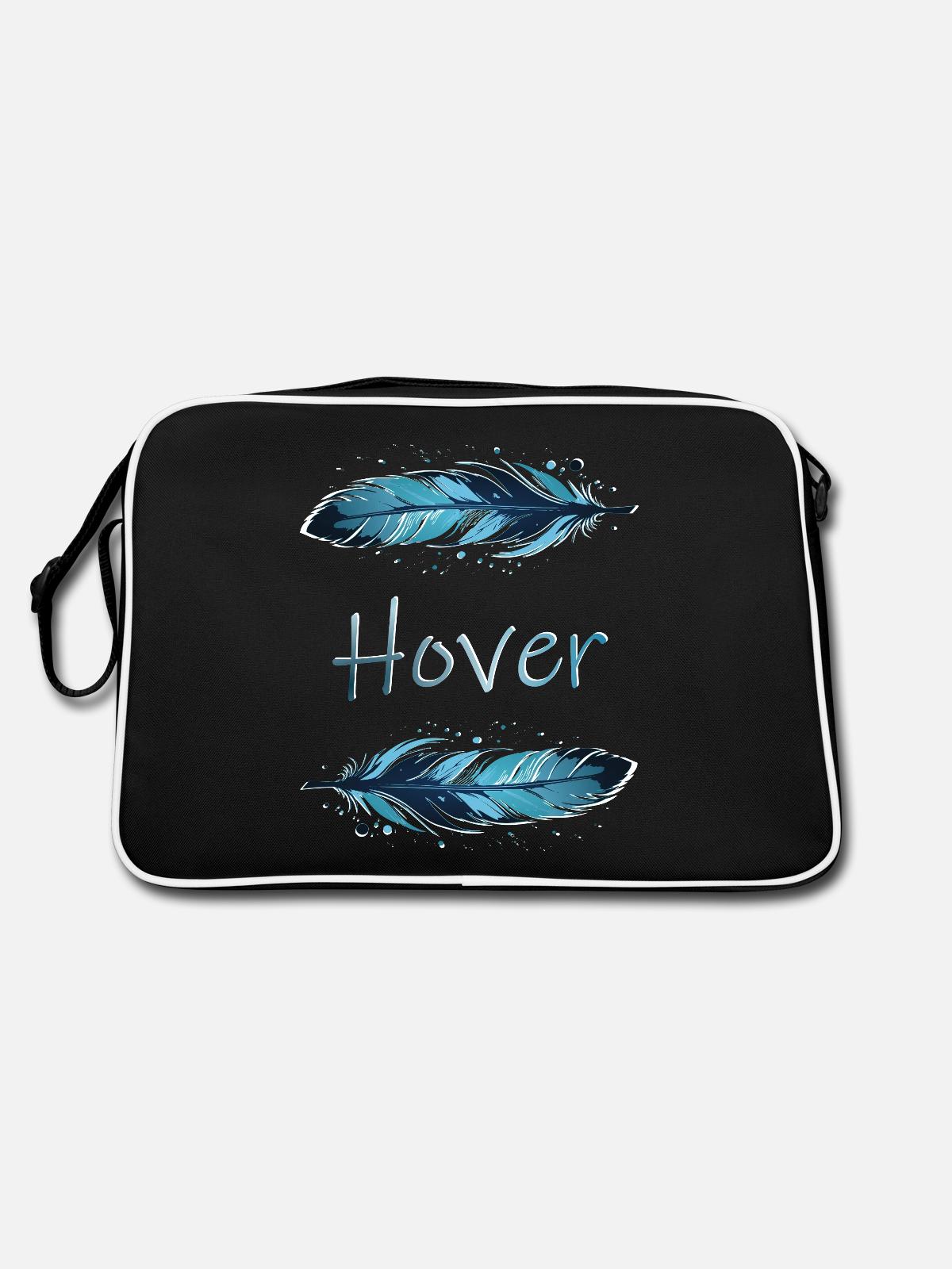 Hover - Retro Tasche - Schwarz/Weiß - Hinten