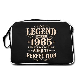 Légende Depuis 1965 Vintage Vintage Anniversaire - Sac Retro - noir/blanc - Dos