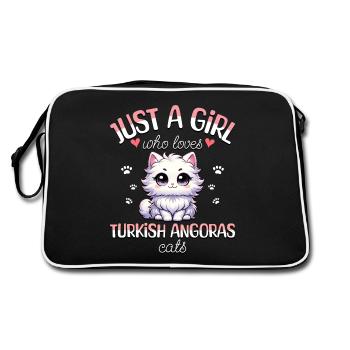 Fille Adore Chat Angora Turc - Sac Retro - noir/blanc - Dos