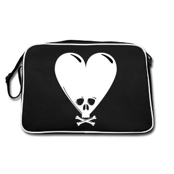 Noir Saint-Valentin - Sac Retro - noir/blanc - Dos