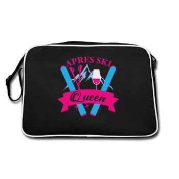 Cadeau Apres Ski Queen Ski Mountains - Sac Retro - noir/blanc - Dos