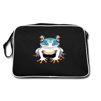 Grenouille art vectoriel avec des couleurs vives illustration - Sac Retro - noir/blanc - Dos