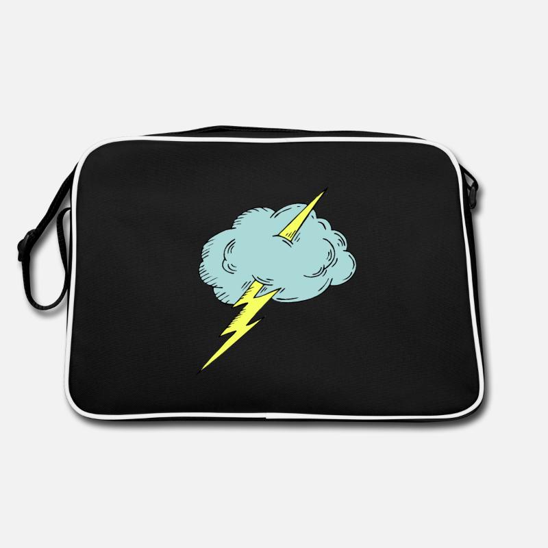 Thunder! Lightning Storm with Cloud Retro Bag