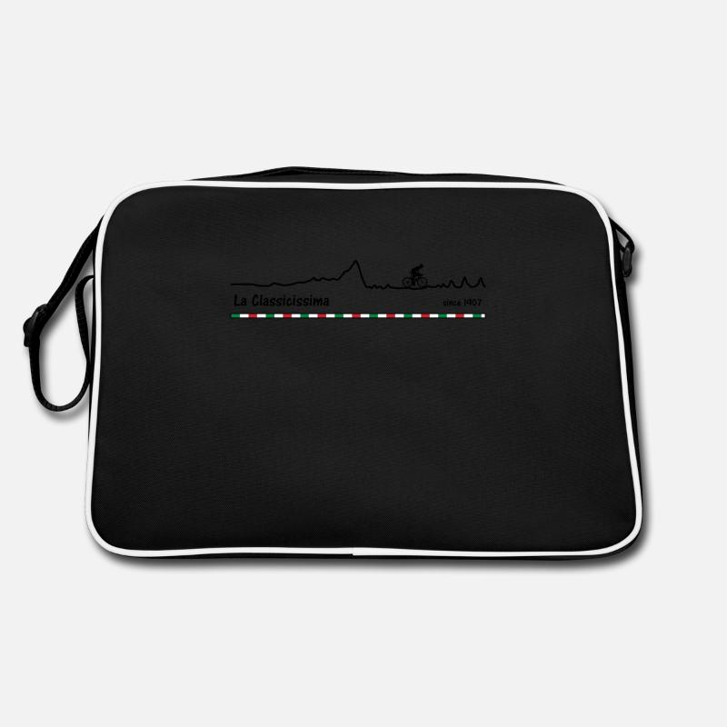 Mailand San Remo - Retro Tasche - Schwarz/Weiß