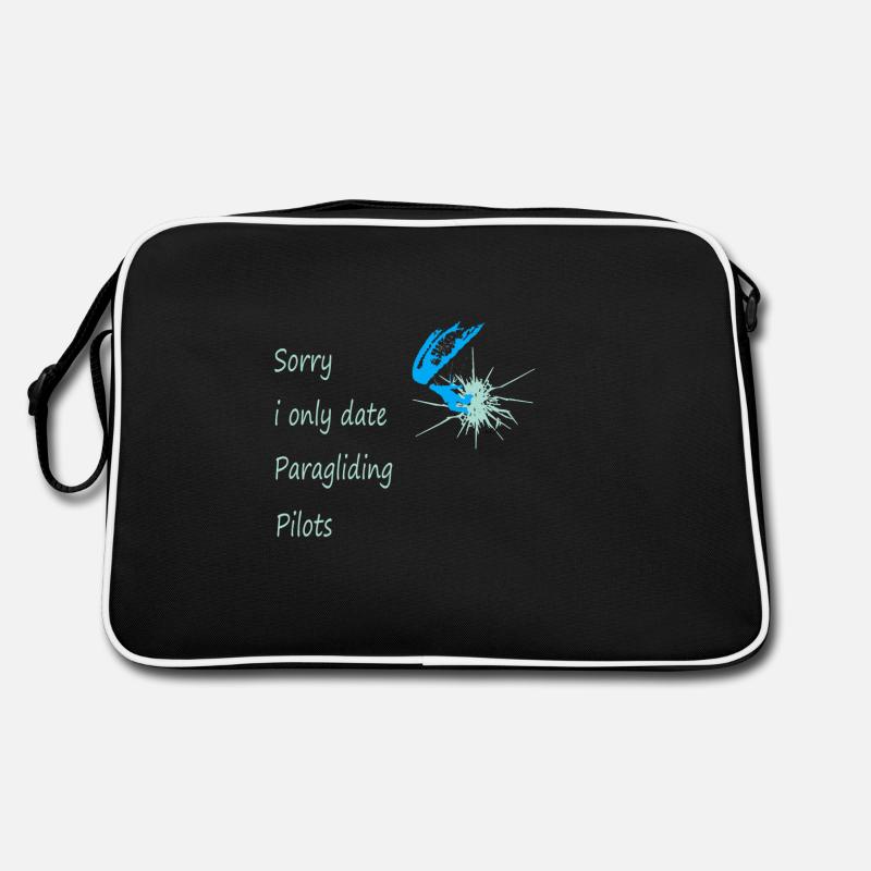 Dear paragliding date fun paraglider - Retro Bag - black/white