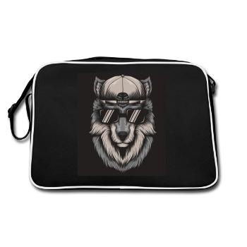 Cool Dog - Impression de chien cool - Sac Retro - noir/blanc - Dos