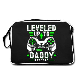 Promu papa en 2025 - Sac Retro - noir/blanc - Dos